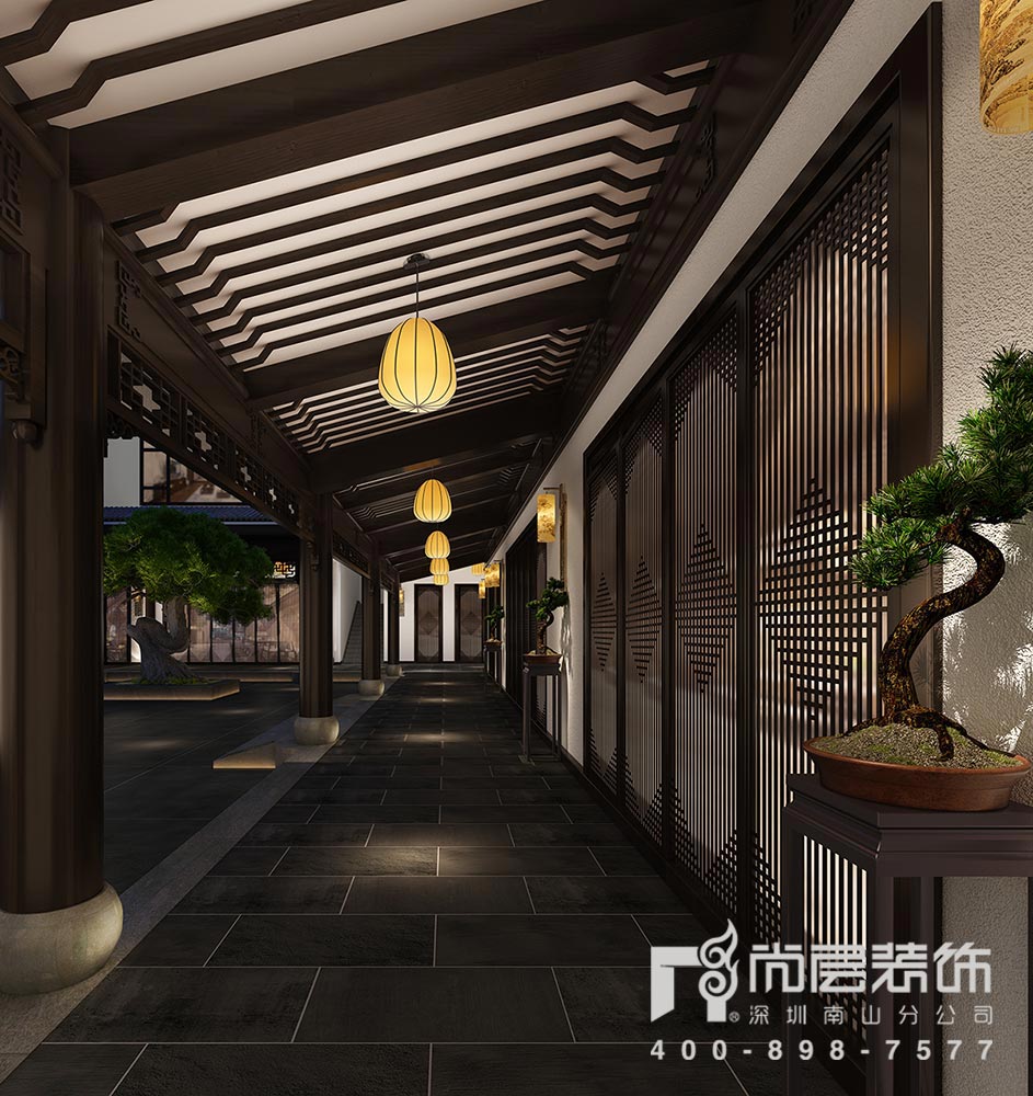 2600㎡四合院别墅设计效果图案例——从化廖府